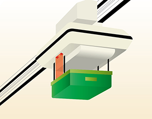 Overhead Hoist Transport  data communication for loading and unloading work