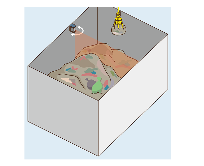 Automation of garbage disposal cranes