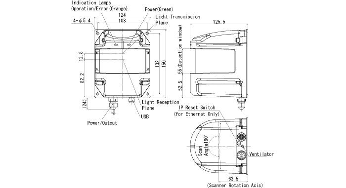 External dimension