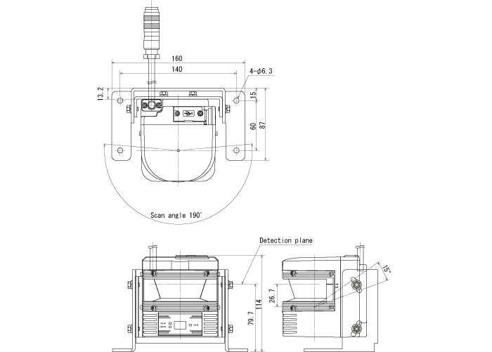 L-shape mounting bracket